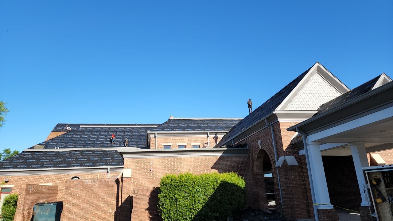 Commercial Roofing Installation using High Grade Asphalt Shingles by Carolina Trophy Roofs