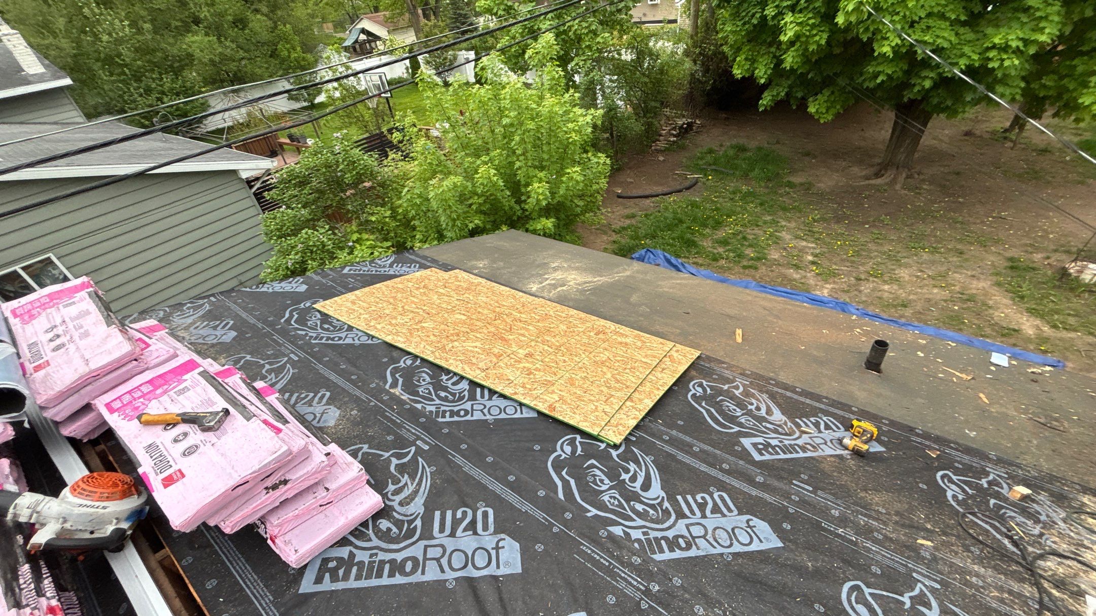 Roof Replacement using Owens Corning Teak by 180 Contractors