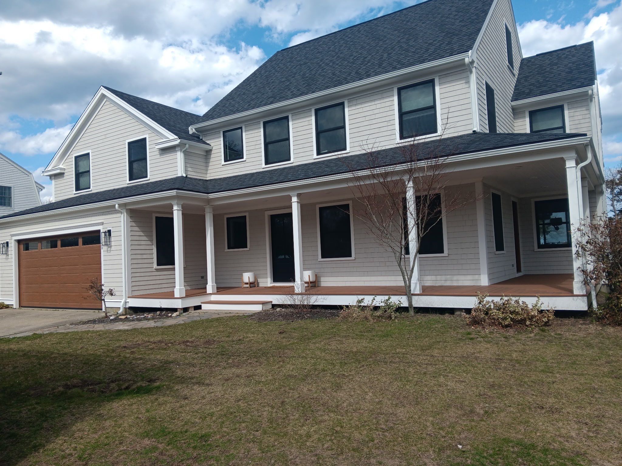 Gutter Installation using 5" K-Style Aluminum Gutter in Marshfield, MA by Gutter Pro Enterprises