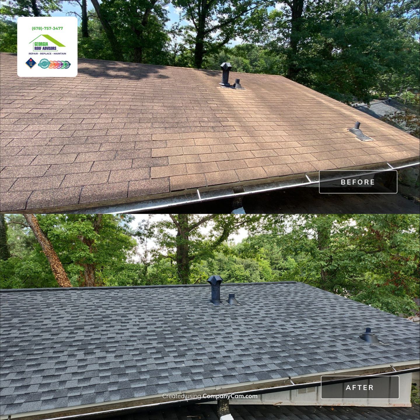 Radical Color Transformation by Georgia Roof Advisors