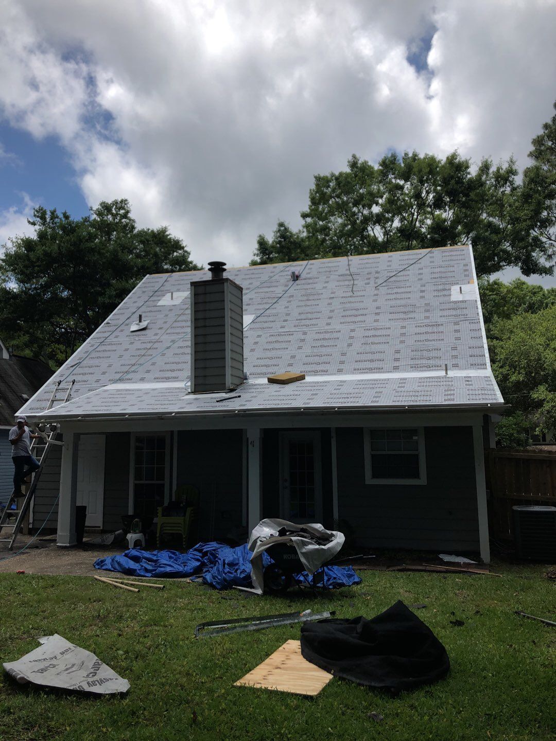 Residential Roofing Installation using Roof Replacement by American Roofing & Construction LLC