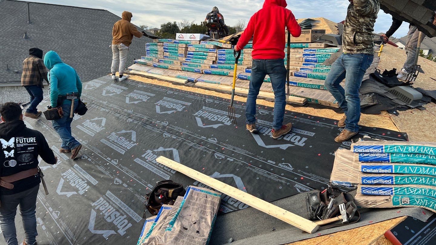 Hail claim roof replacement by Oakwood Roofing and Construction, LLC