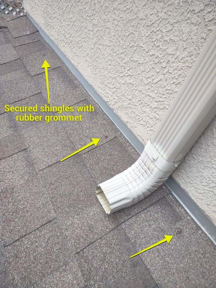 Roof Damage by Bros Roofing