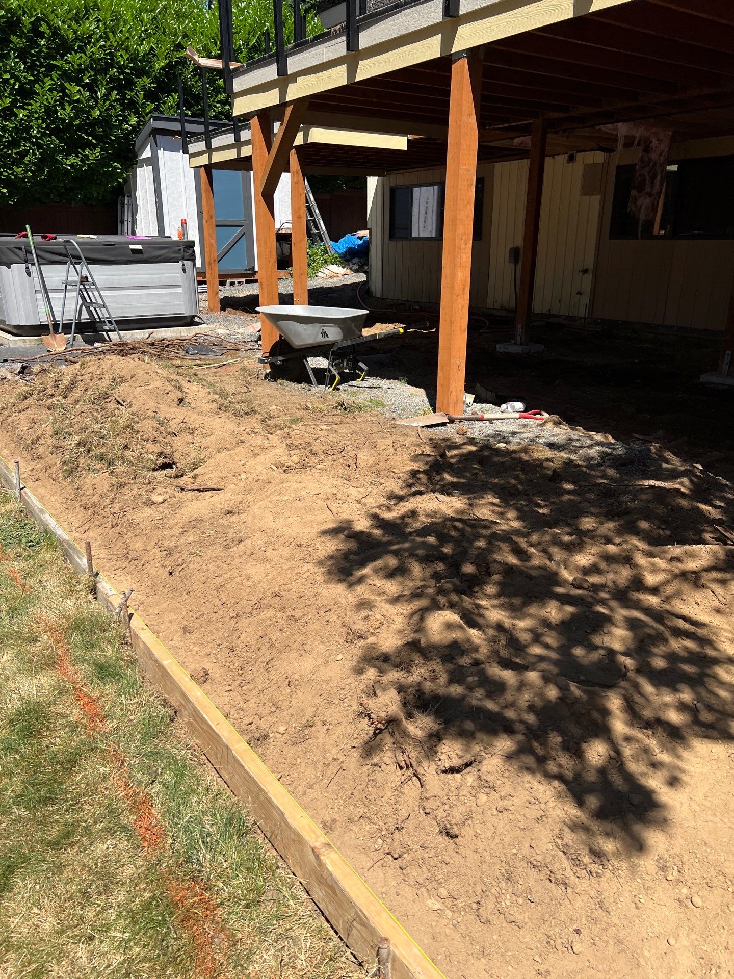 Concrete Back Patio Renovation | Edmonds  by Jireh Asphalt & Concrete Inc 