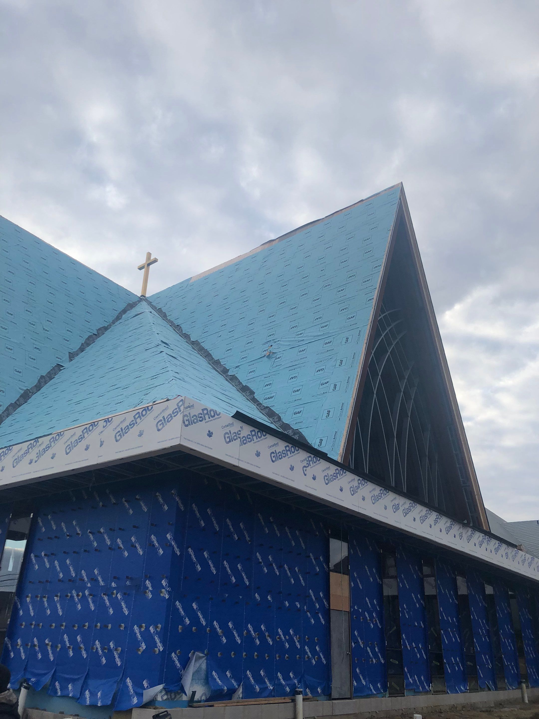 Commercial Roofing Installation using Diamond Tile Metal Shingles , Tpo Flat Roof by Jay Carter Roofing & Sheet Metal