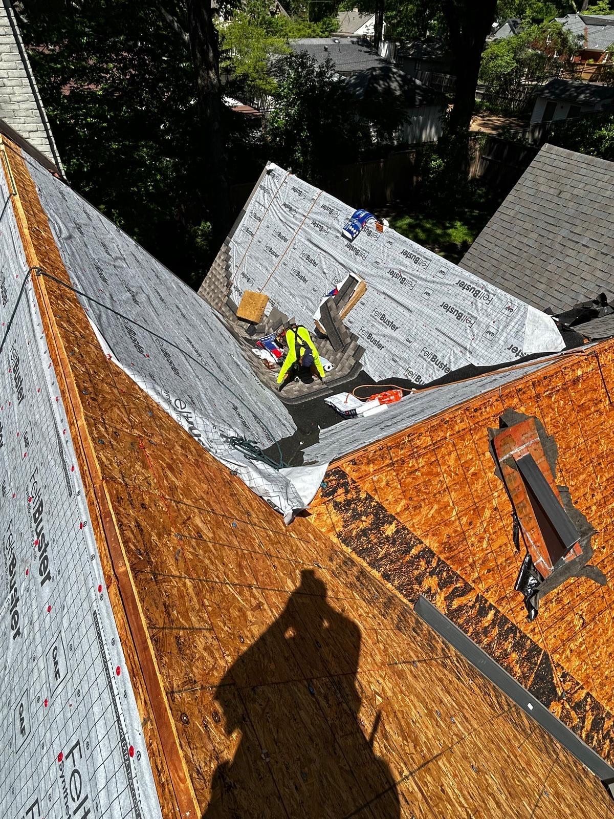 GAF Timberline HDZ Roof Replacement and Exterior Wood Repairs in Memphis by Revival Roofing Services