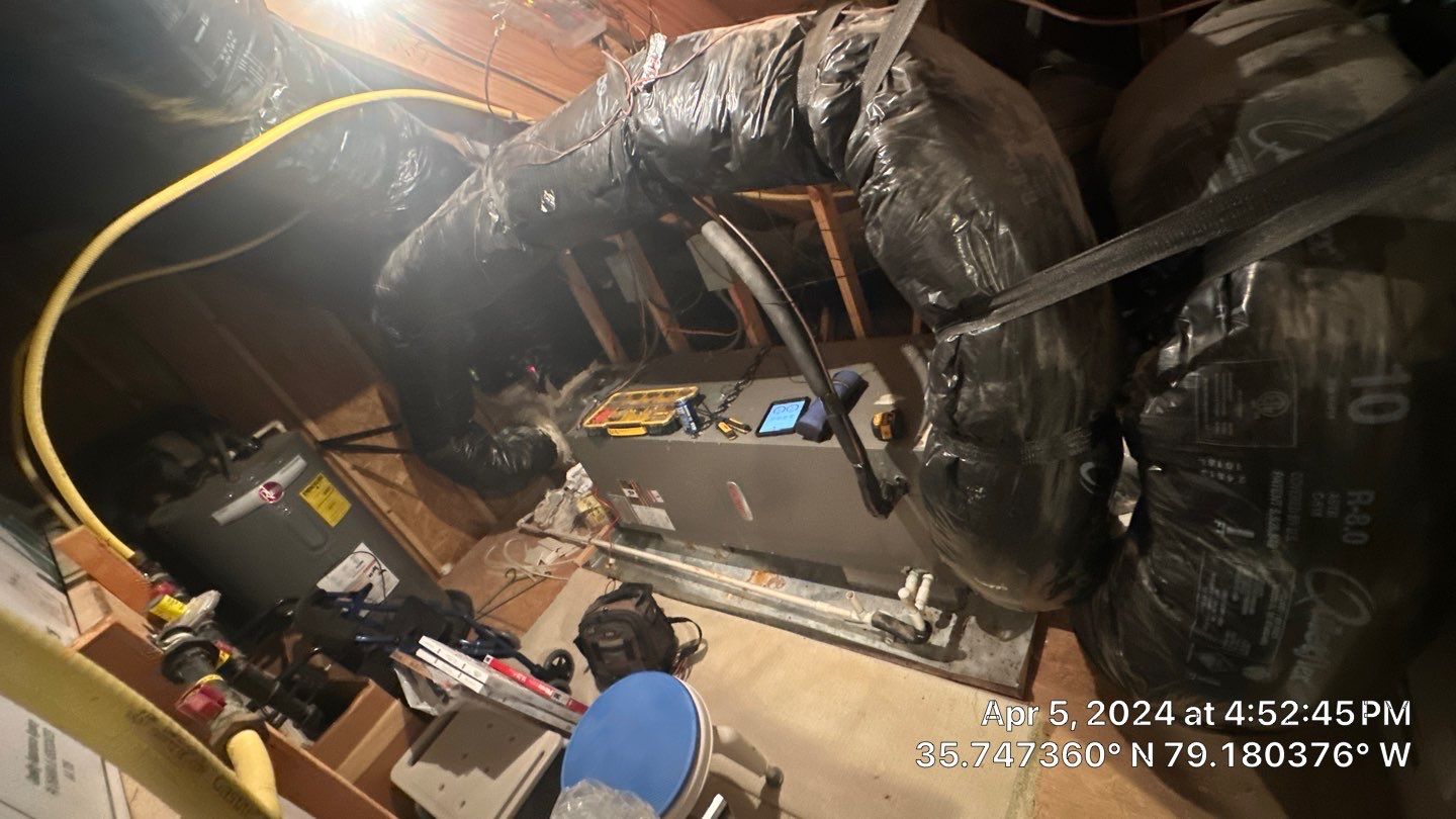 Trane XV20i Split Heat Pump Install  by Nick's Mechanical LLC.