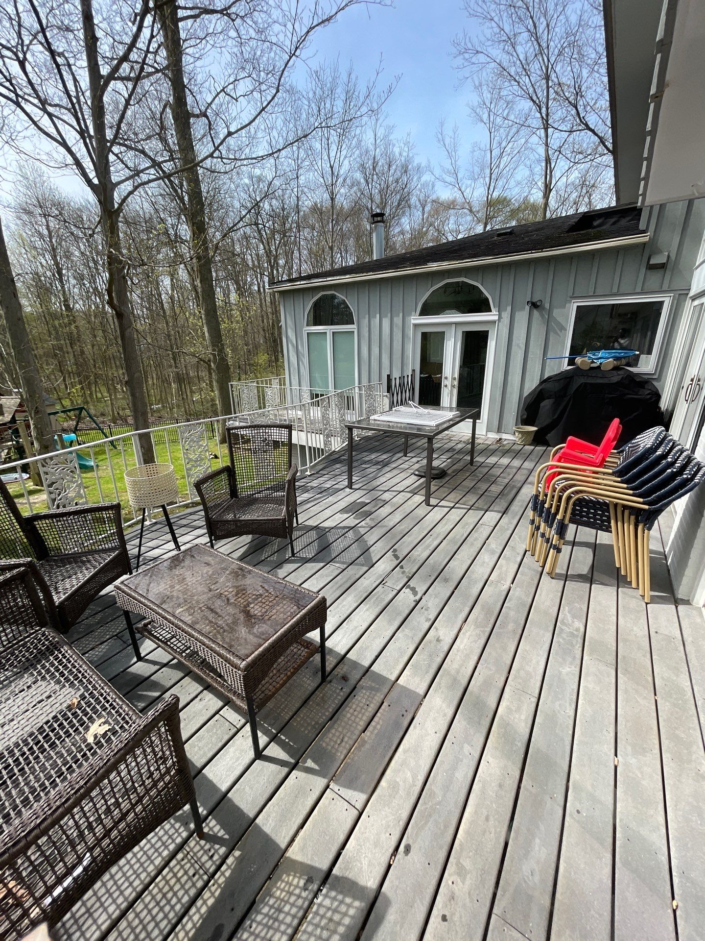 Deck Staining using Arborcoat Solid Stain by Callaway Contracting LLC