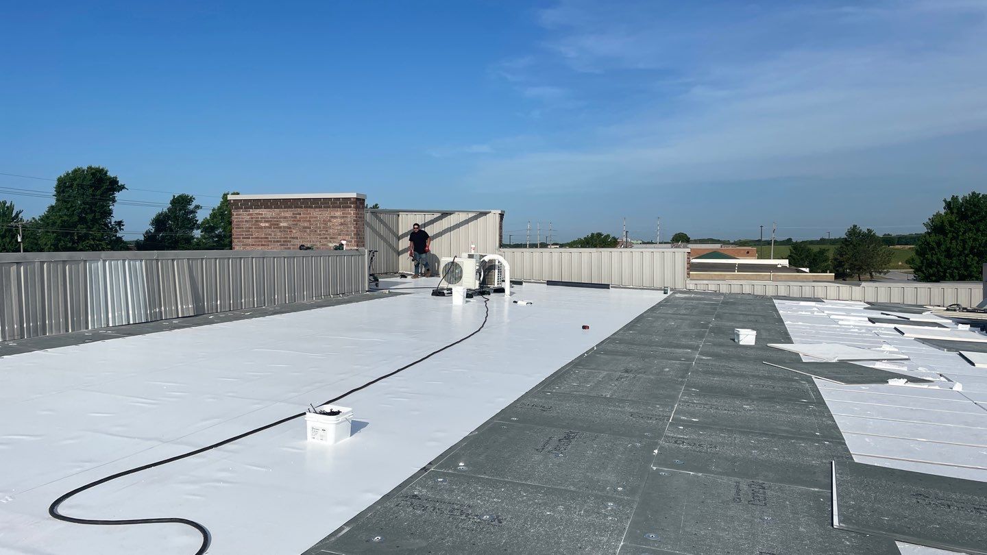 Commercial PVC Membrane Roofing Install by Titan Commercial & Residential Roofing