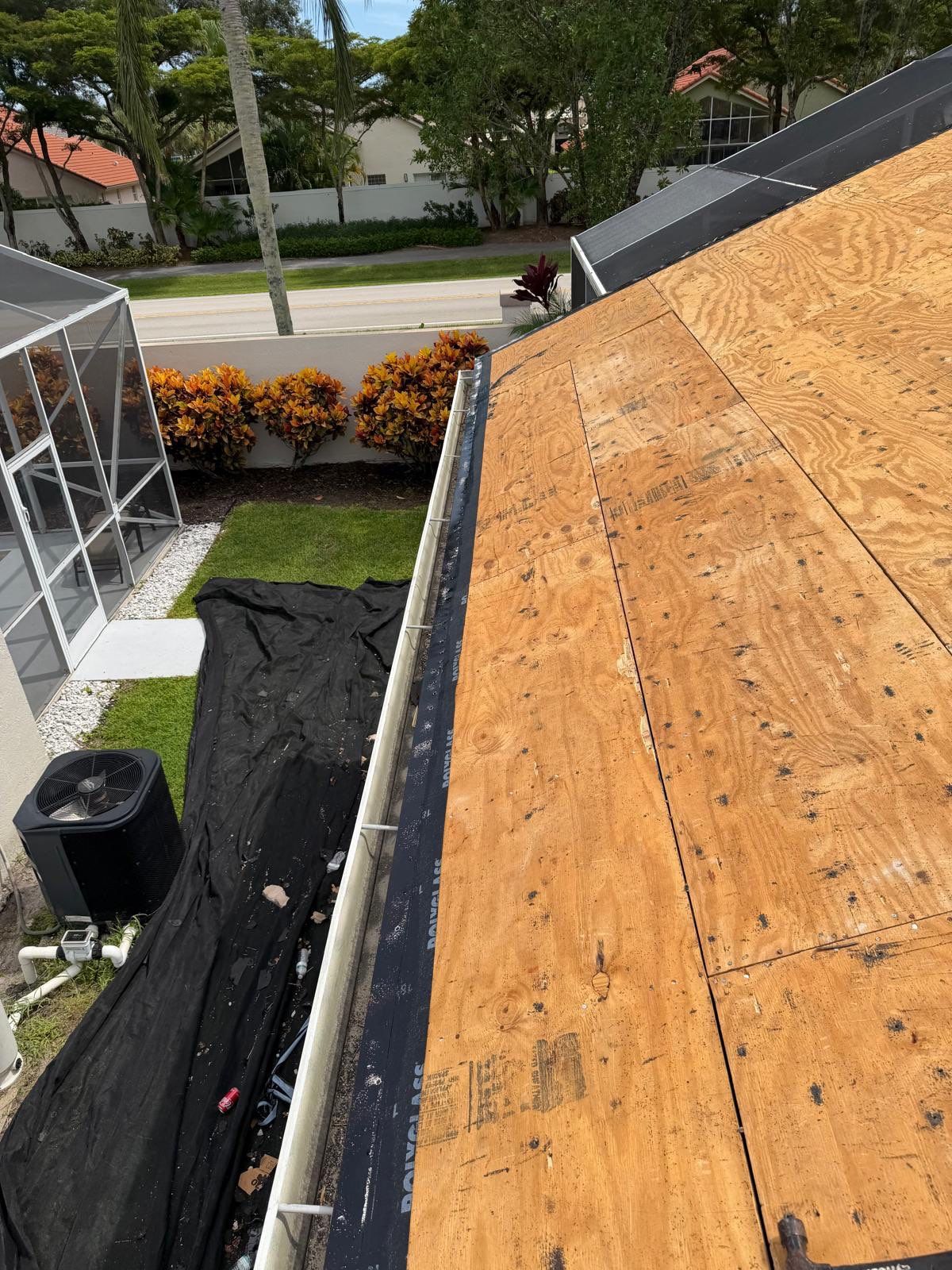 Tile Roof Replacement and Sheathing Repair in Boynton Beach by Aastro Roofing