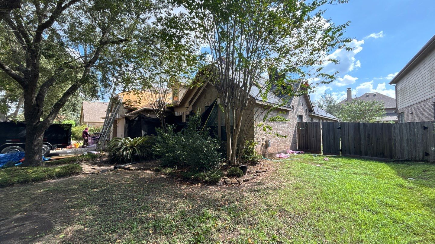 Sugar Land Residential Roof Replacement and Interior Ceiling Repair by Houston Roofing & Construction