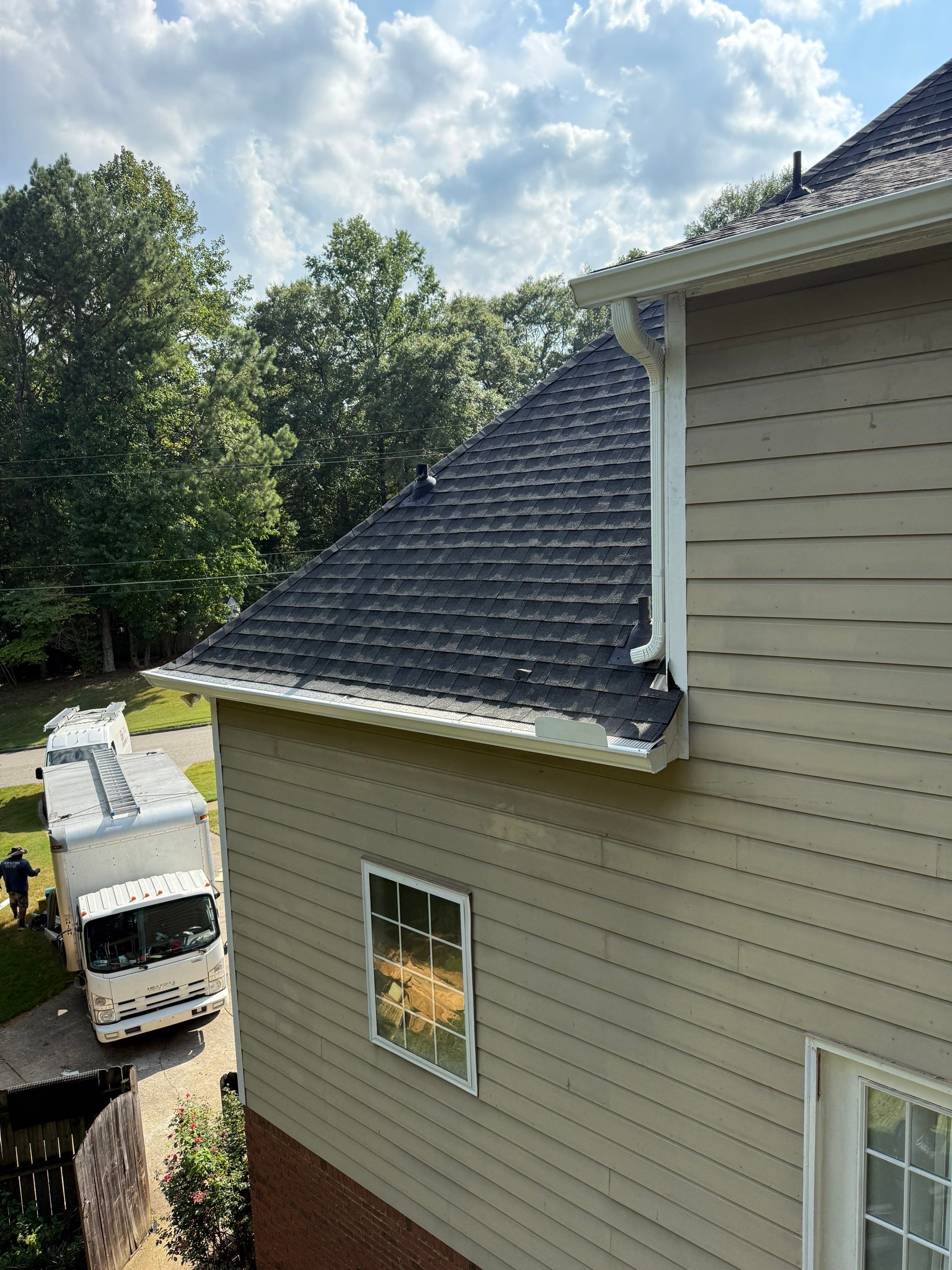 Roof Replacement, Gutter Replacement, and Chimney Cap Replacement in Sterrett by The Roofing Dudes