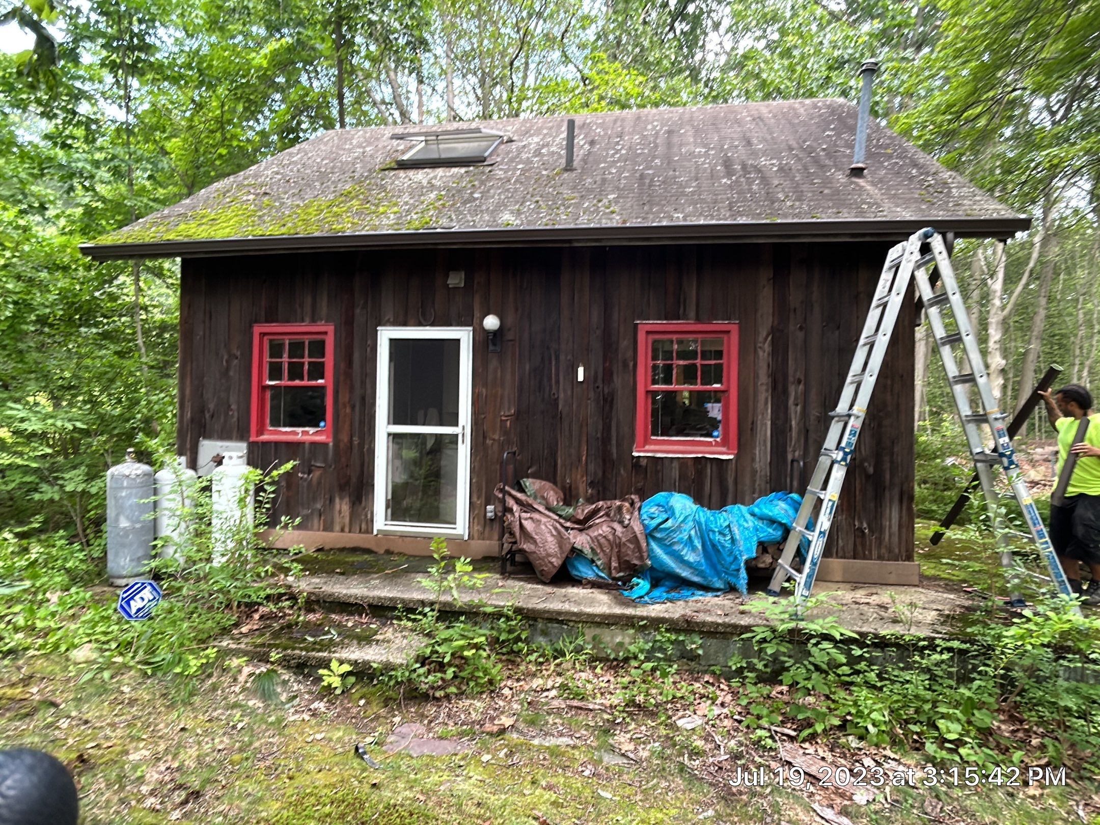 Gutter Installation using 5k Brown Gutters by A Plus Exterior