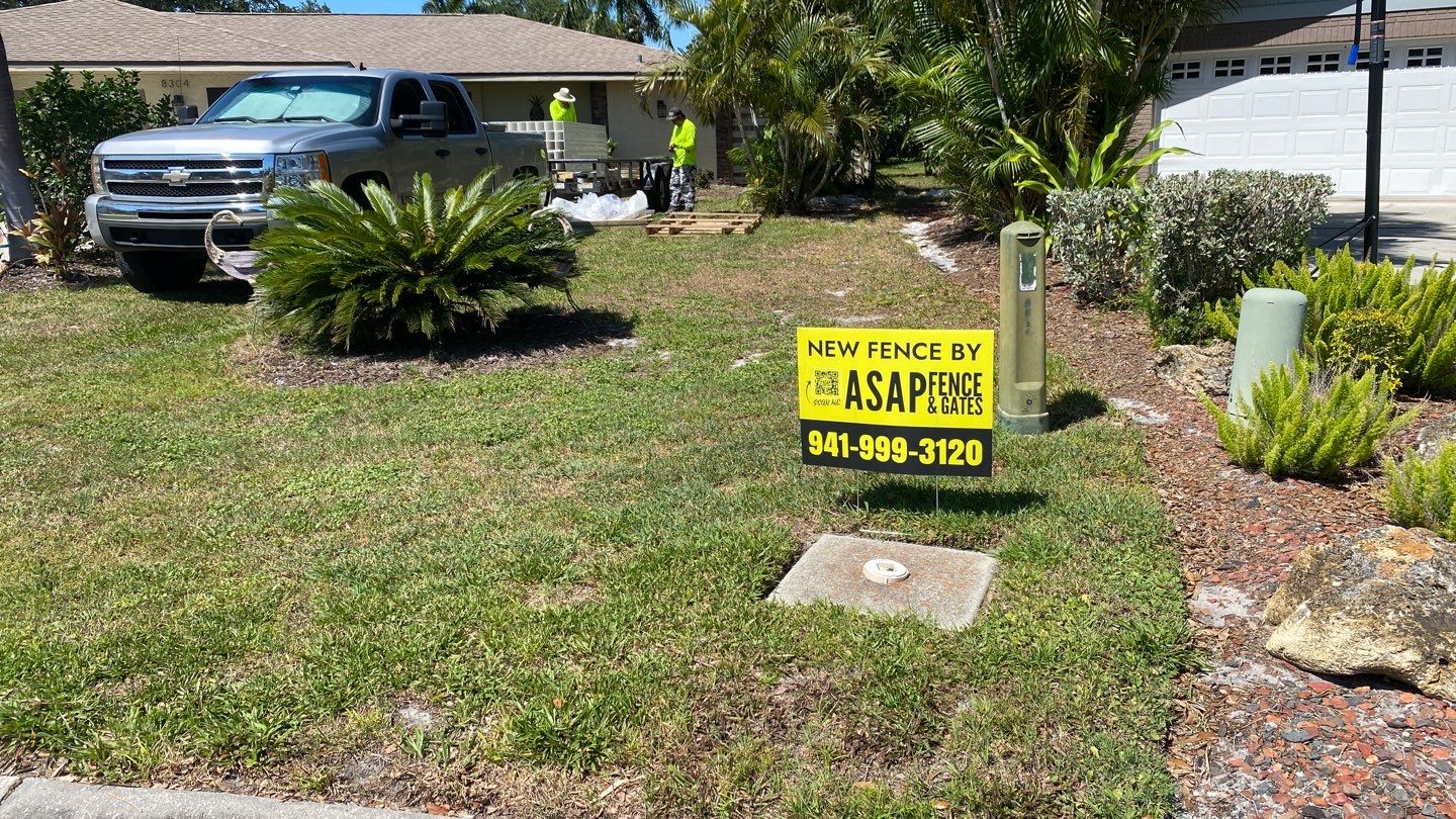 Bradenton, FL 6ft. Tall White Vinyl Privacy Fence by Asap fence and gates, LLC