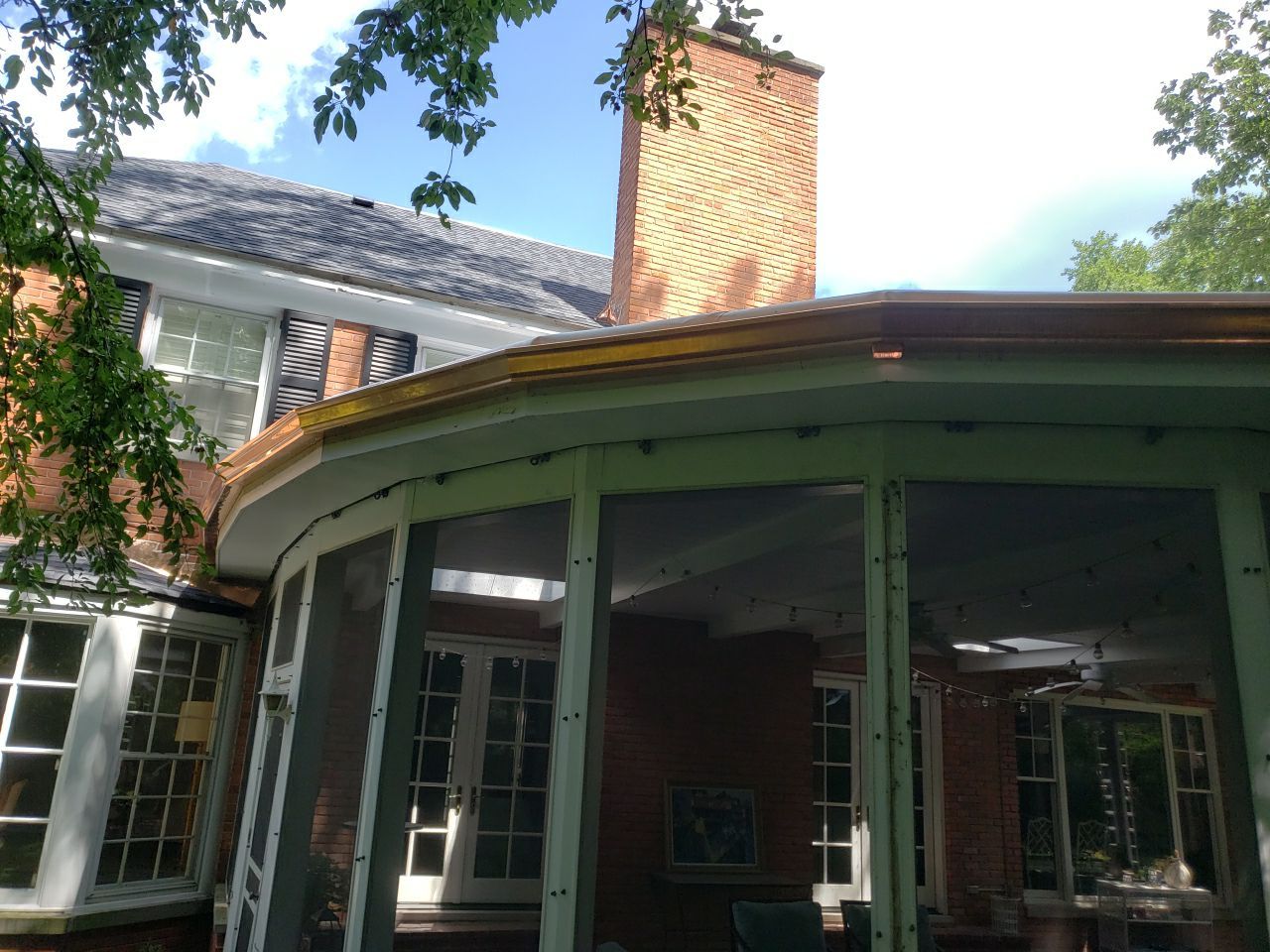 Flat Roof Replacement and Copper Gutter Installation by Custom Installations