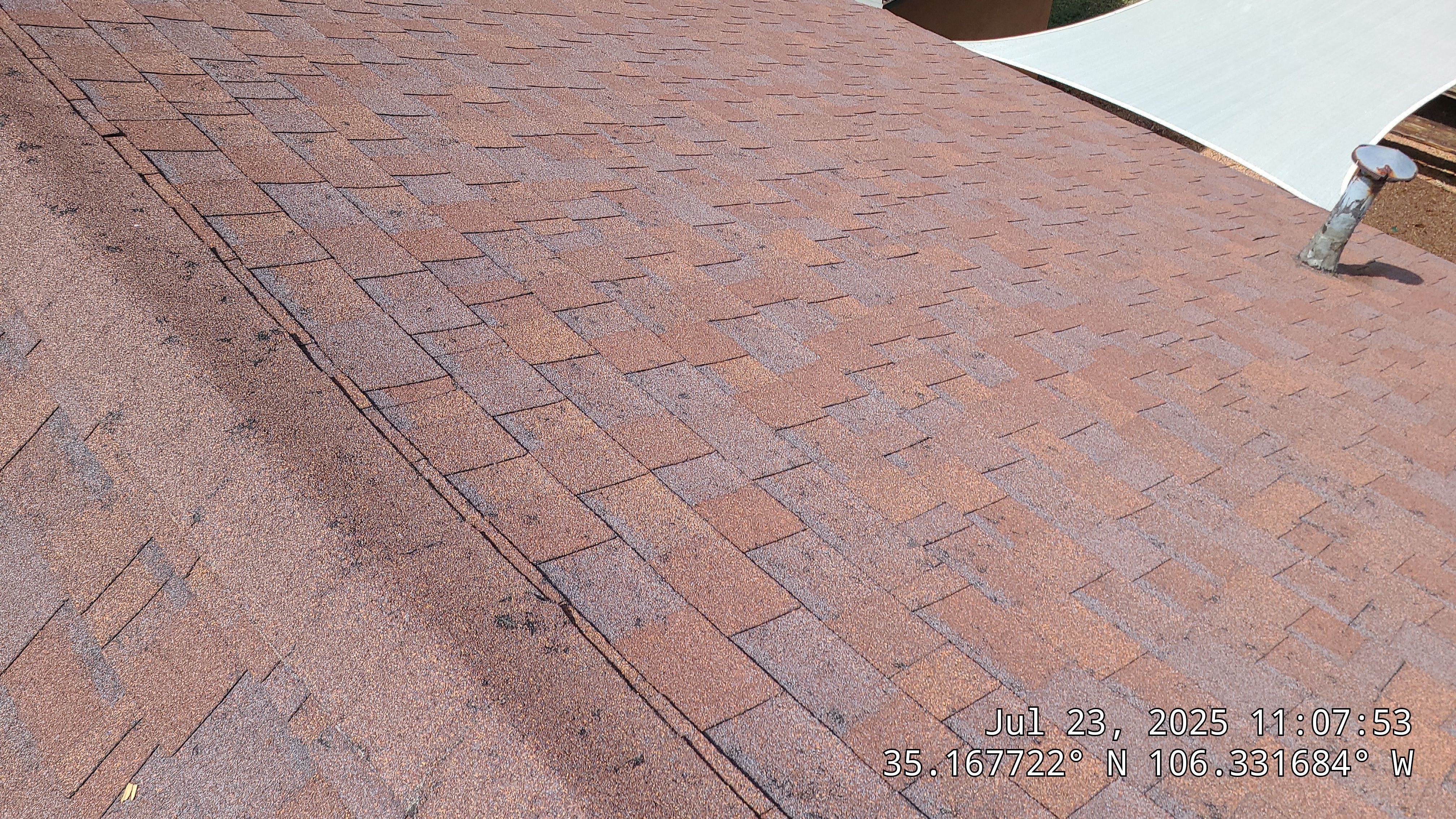 Owens Corning Desert Rose duration shingle roof replacement in Sandia Park by Doyle Roof Masters Inc