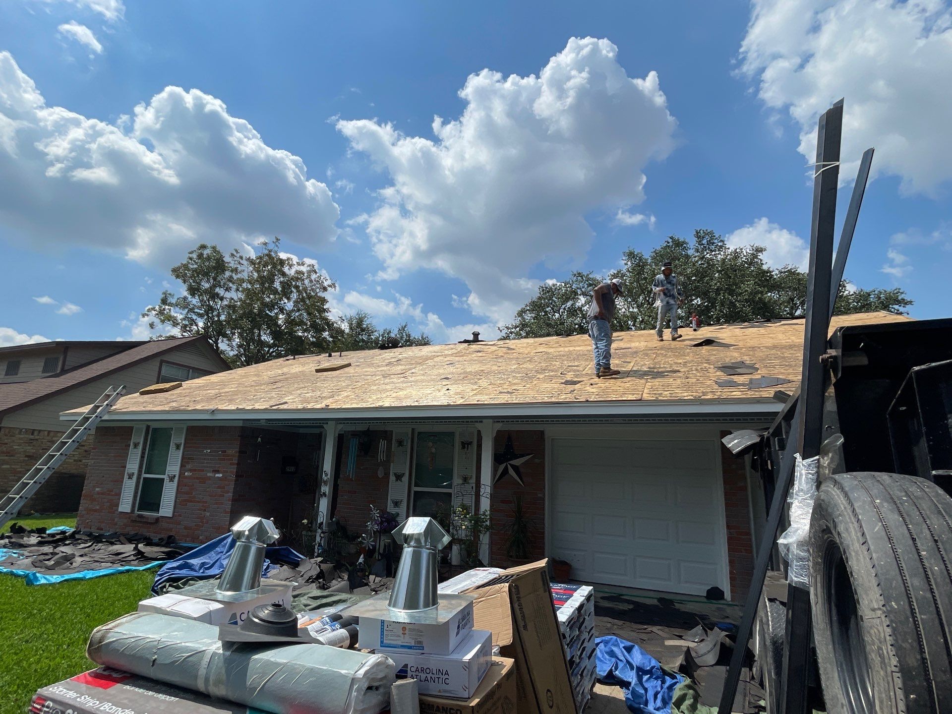 Residential Roofing Installation using Tamko Heritage® Series Rustic Black by CAP Roofing and Construction LLC