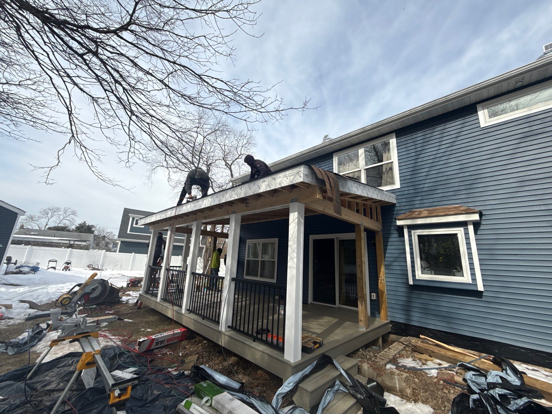 New Deck Porch In Keport by deck guardian
