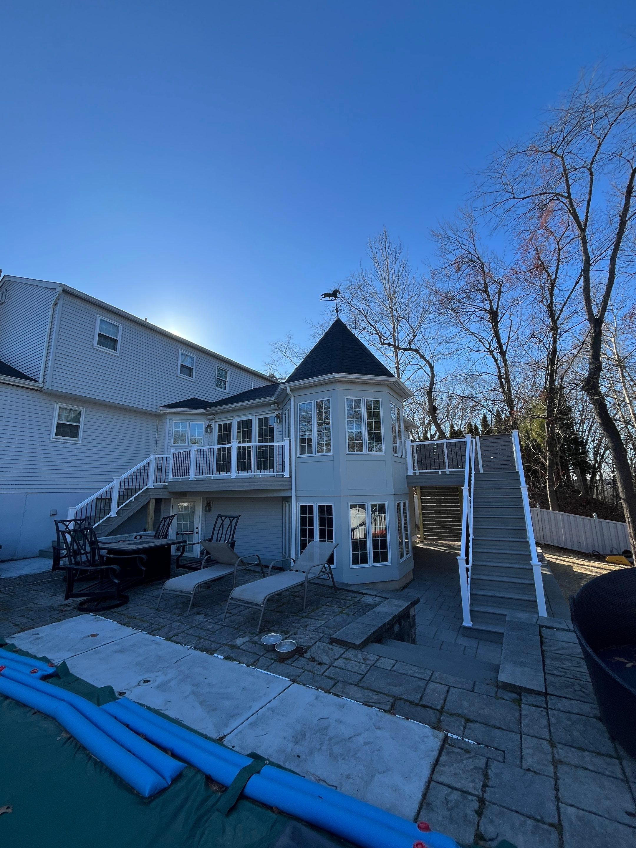Custom deck using Deckorators by Burke Home Services