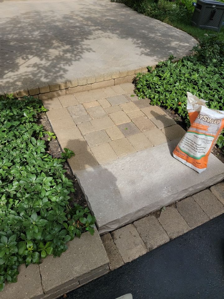 Brick paver clean, sand and seal.  using surebond SB-8700 by Northern Power Washing LLC.