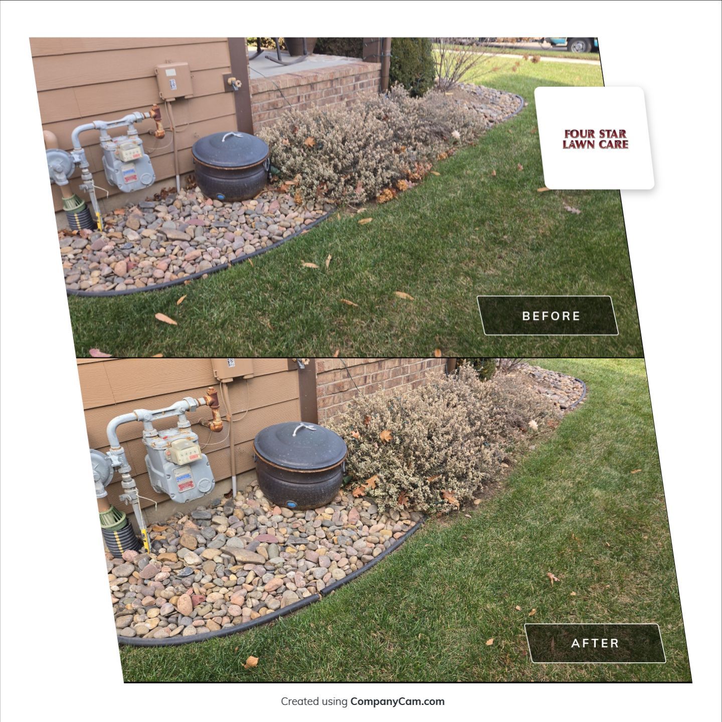 Project in Wichita by Four Star Lawn Care