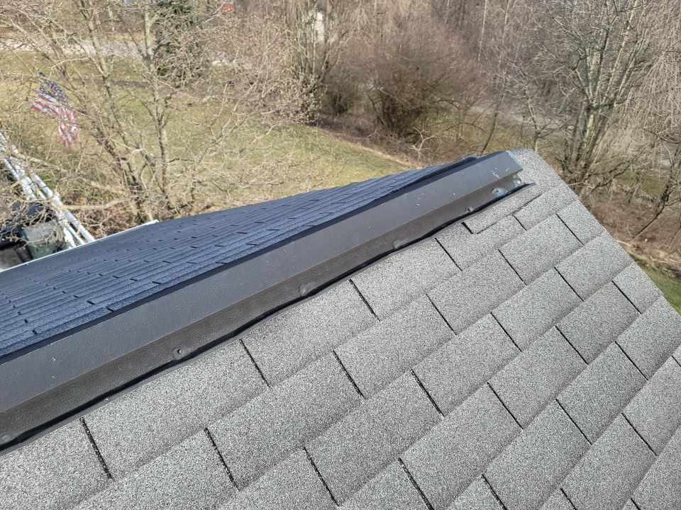ATLAS PINNACLE COLOR: BLACK SHADOW DRIP EDGE: WHITE by Eagle Eye Roofing