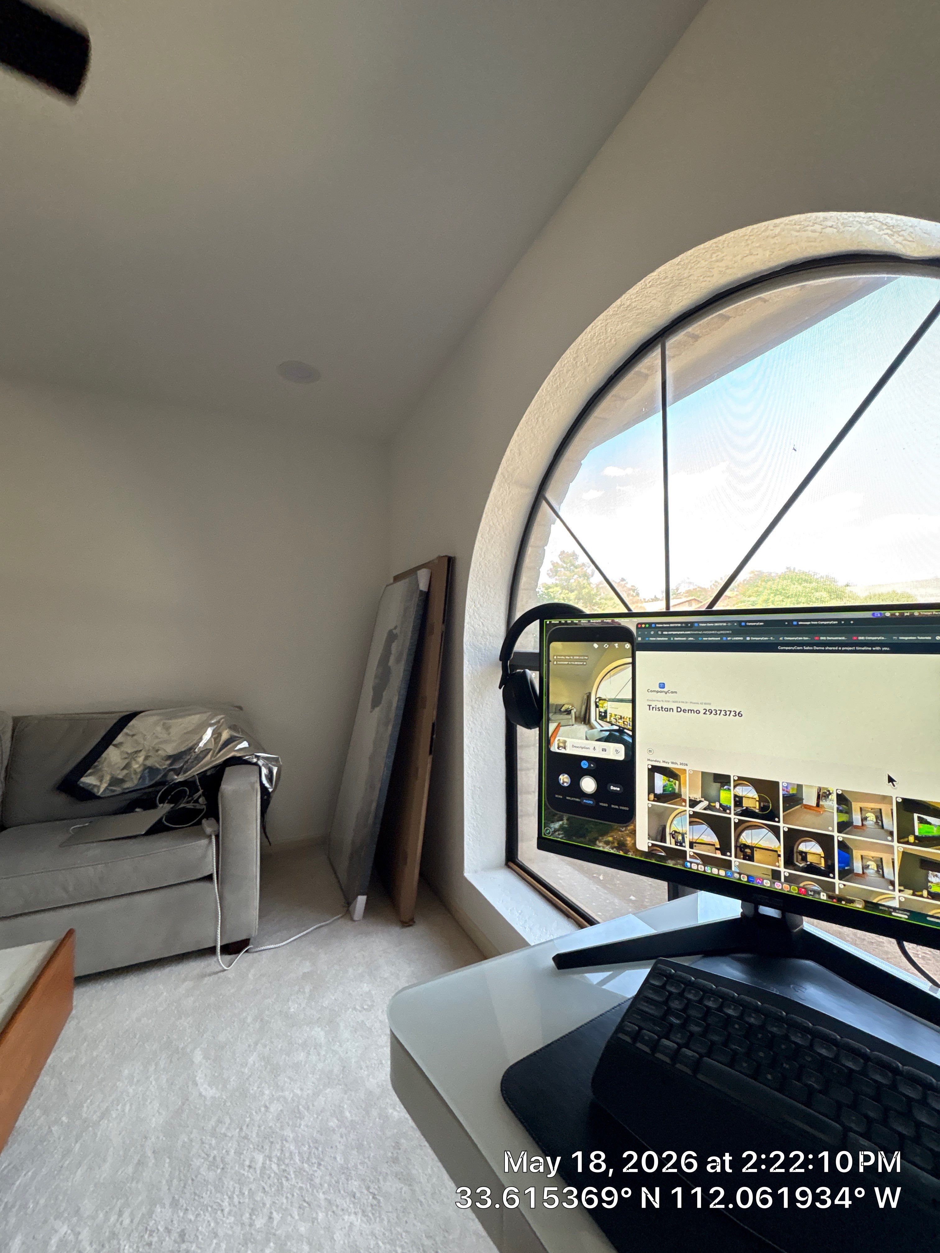 Modern AV Update and Home Office Installation in Phoenix by CompanyCam Sales Demo