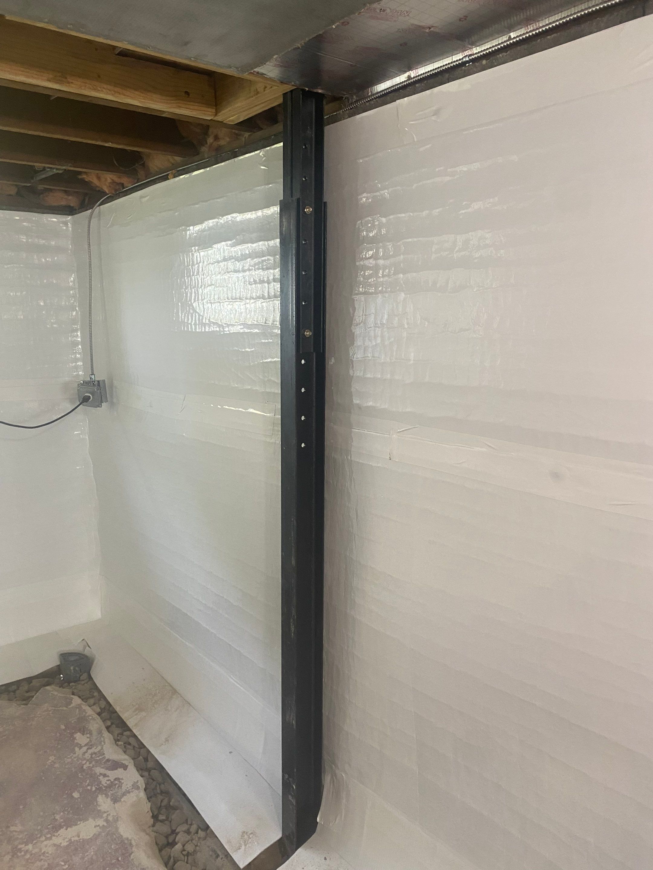 Interior Waterproofing with Steel Beam Reinforcement and Brick Tuckpointing by Toledo Basement Repair