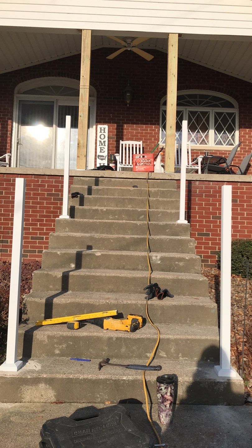 Porch Update using Westbury Aluminum Railing by Secure Construction Company Inc