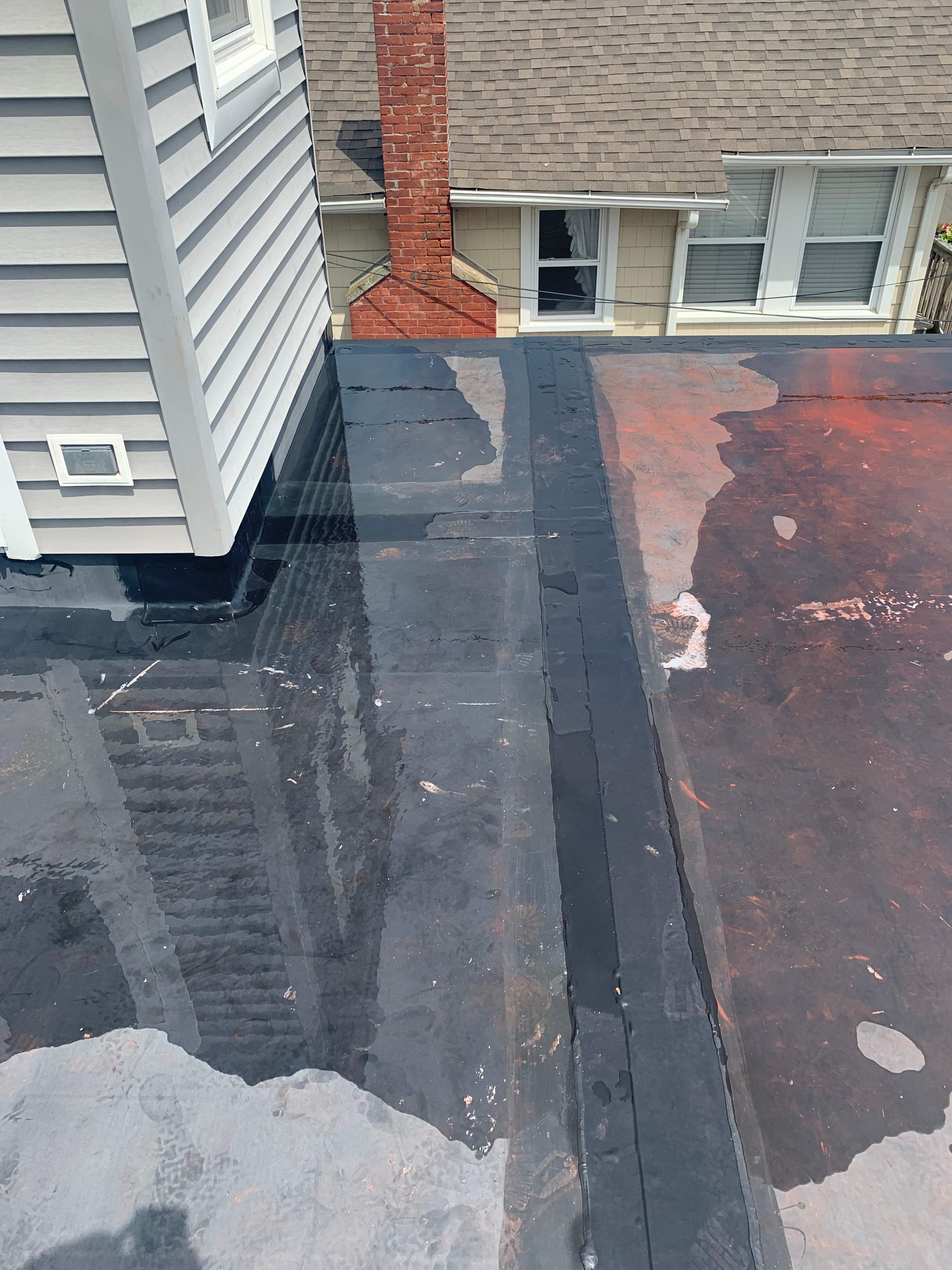 Deck Installation using trex over epdm roof by A Plus Exterior