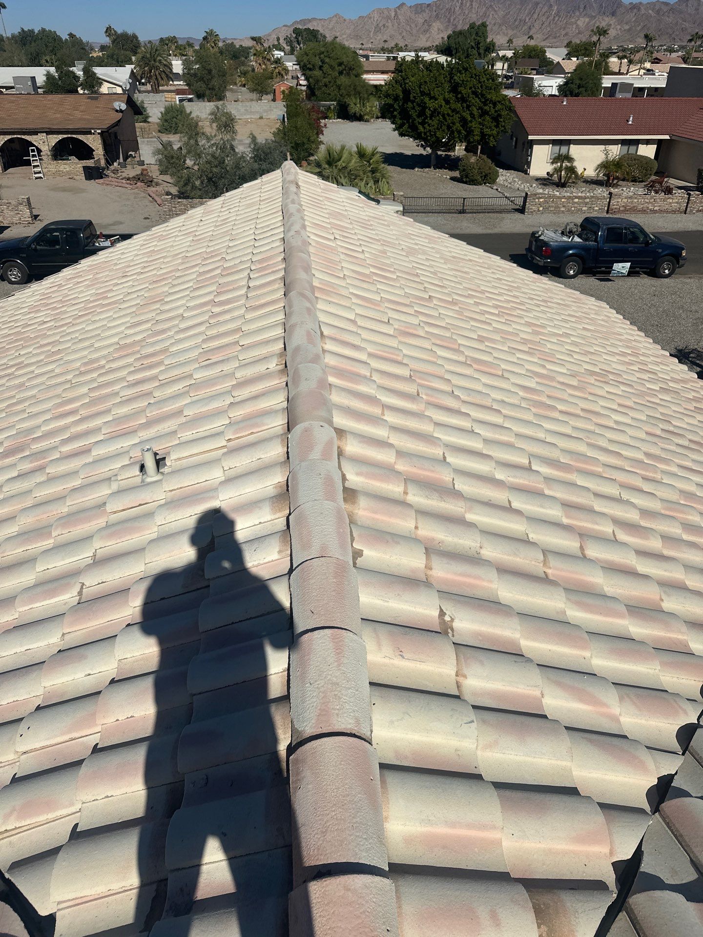 Sunset Rose Clay Tile  by Reimagine Roofing