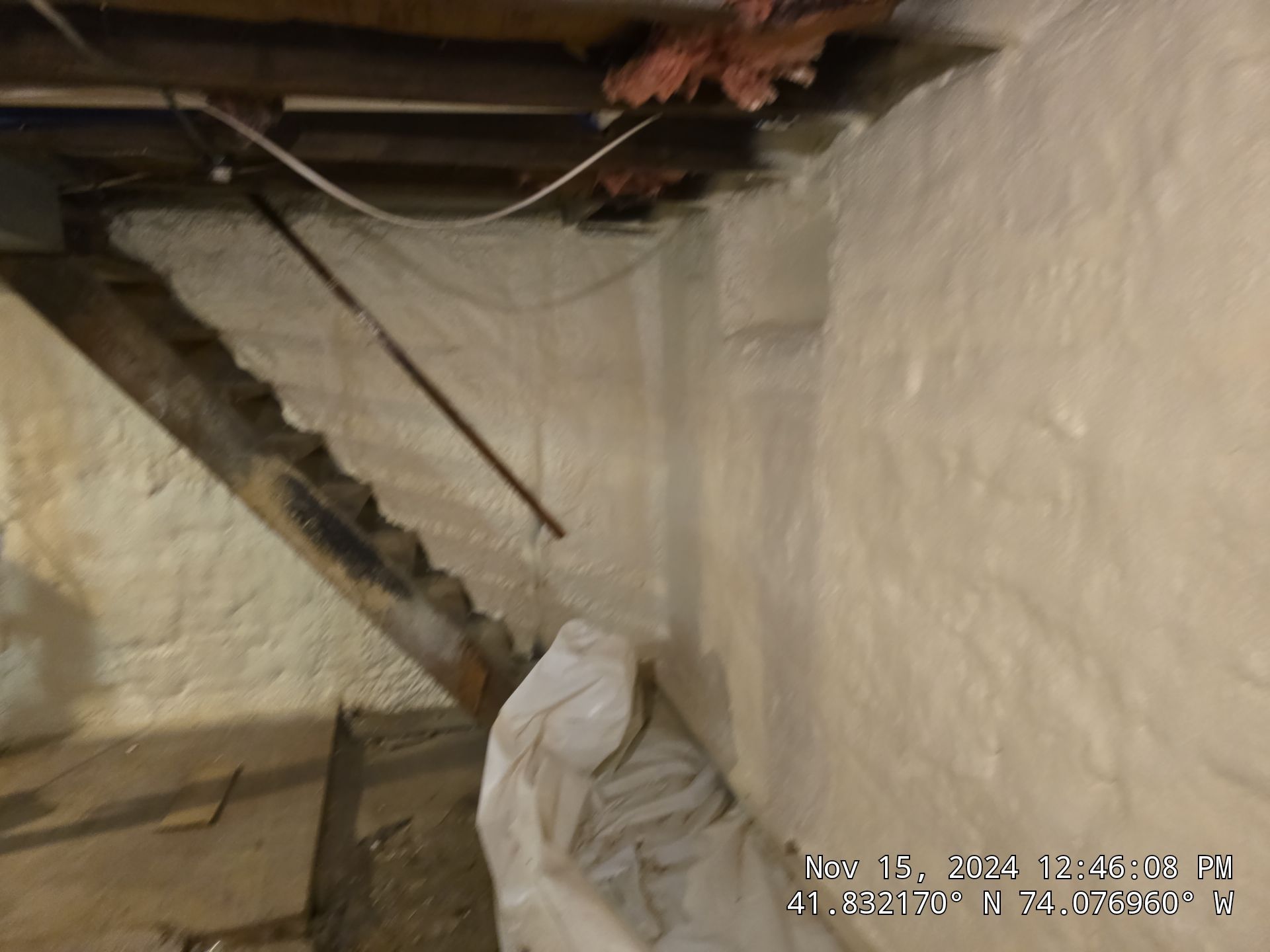 Basement Exterior Walls using Closed Cell Spray Foam by NYS Foam & Energy