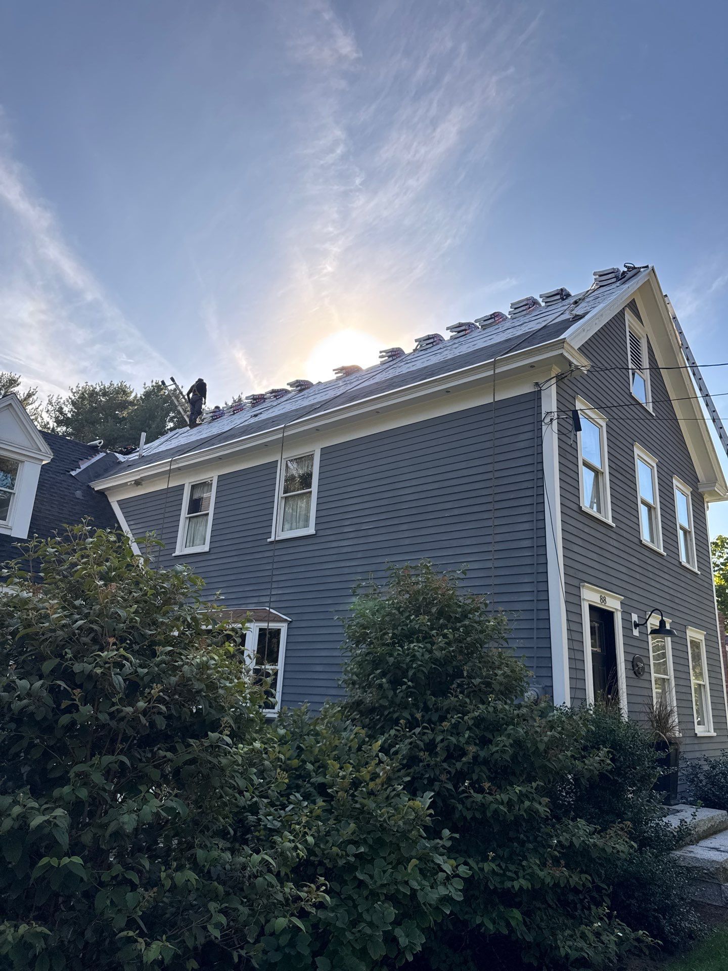Roof Replacement & Chimney Removal – Westford, MA by Mighty Dog Roofing of Greater Middlesex County