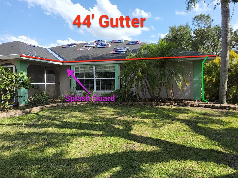Seamless Gutter Replacement in Punta Gorda FL by Gutter Professors