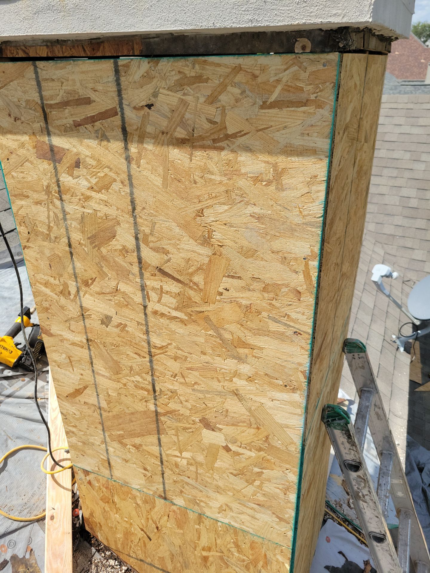 Chimney Restoration and Structural Sheathing Replacement in San Antonio by Heaven Sent Roofing, LLC 