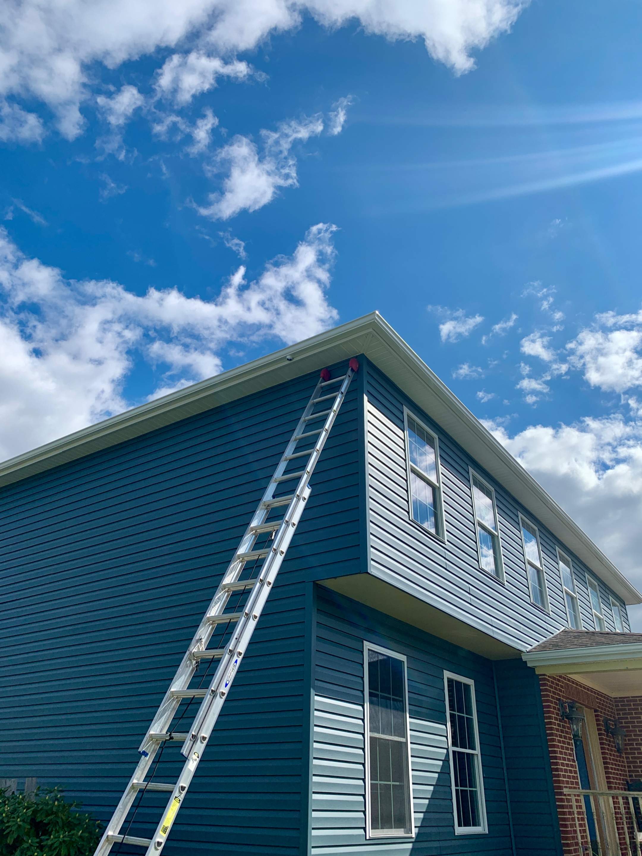 Gutter Installation using 5" Seamless Gutters by Matter Roofing & Construction