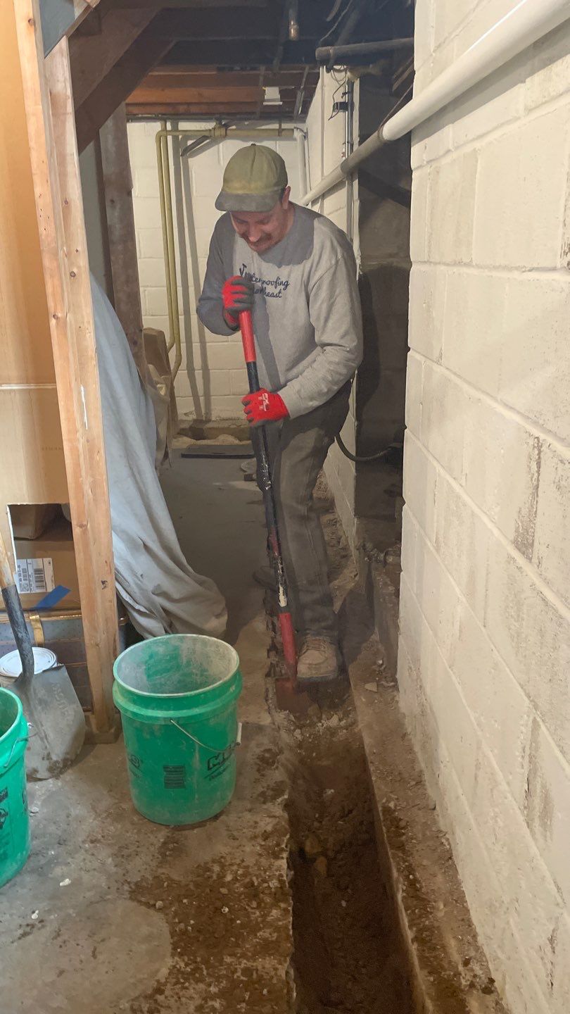 Basement Waterproofing in Crystal by Waterproofing Northeast