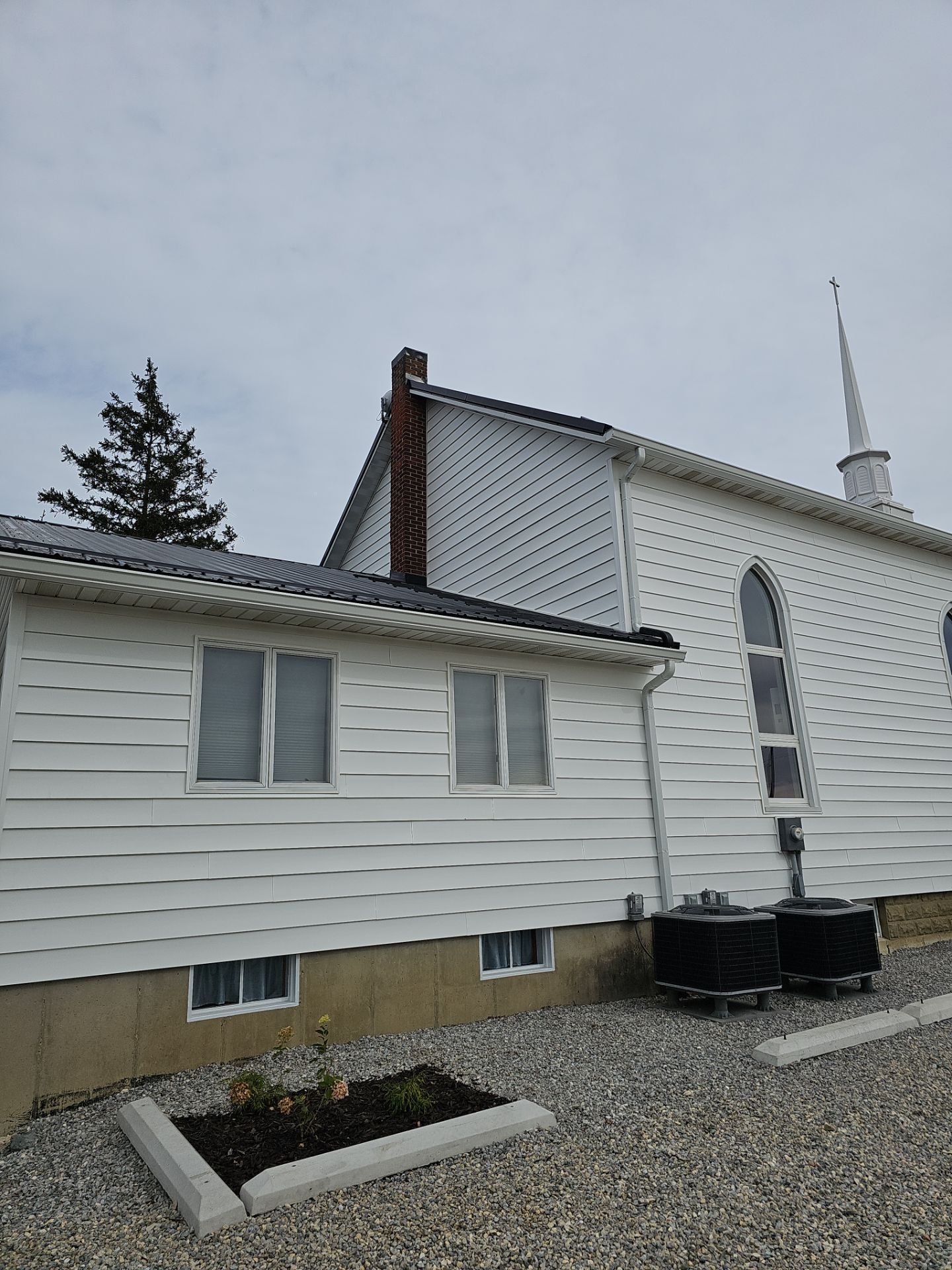 Siding Installation using Mastic 8" white  by Nitro Roofing and Construction