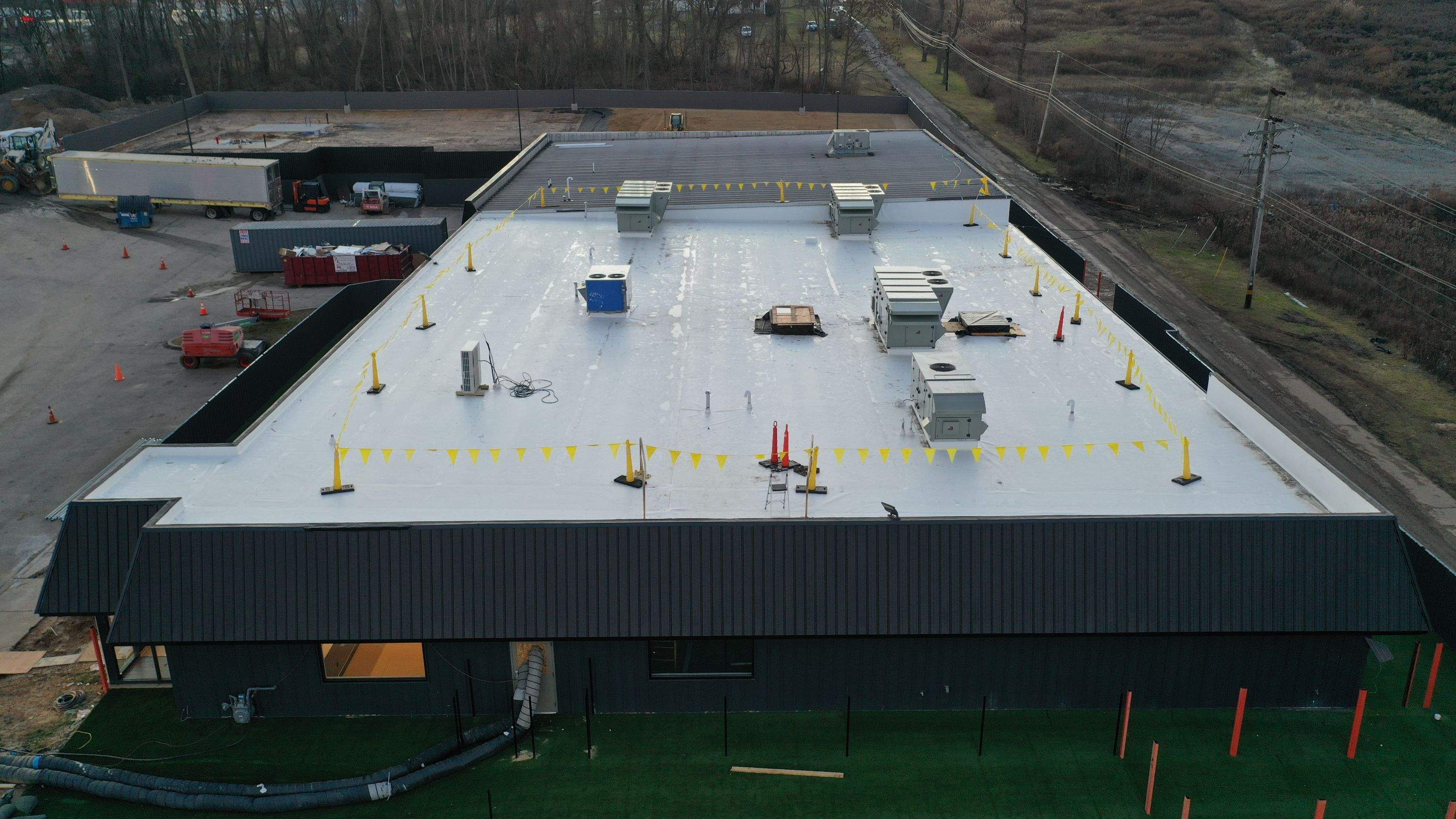 Commercial Roofing Installation using GAF TPO by All Site Roofing