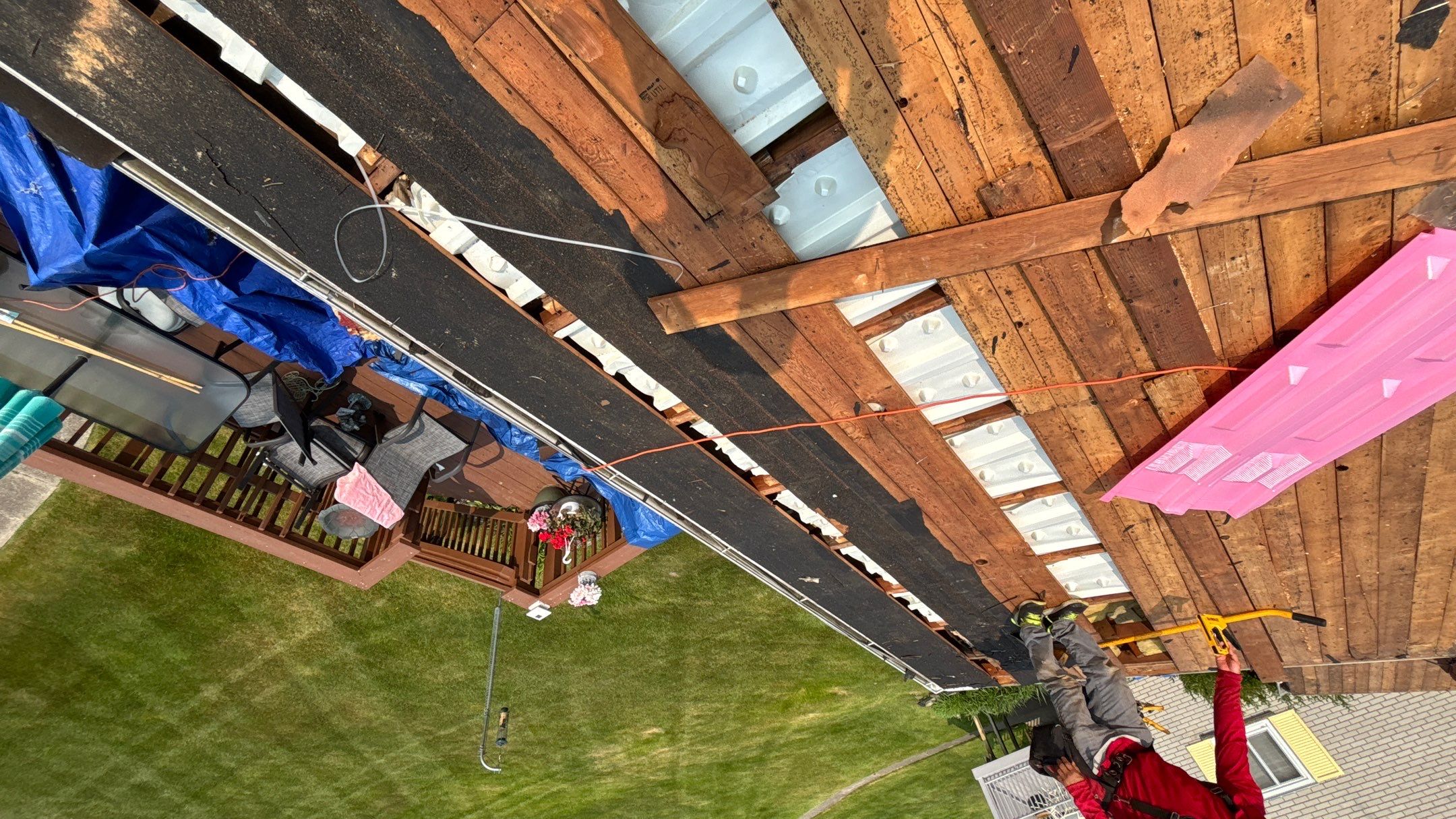 Roof Replacement using Owens Corning Desert Rose by 180 Contractors