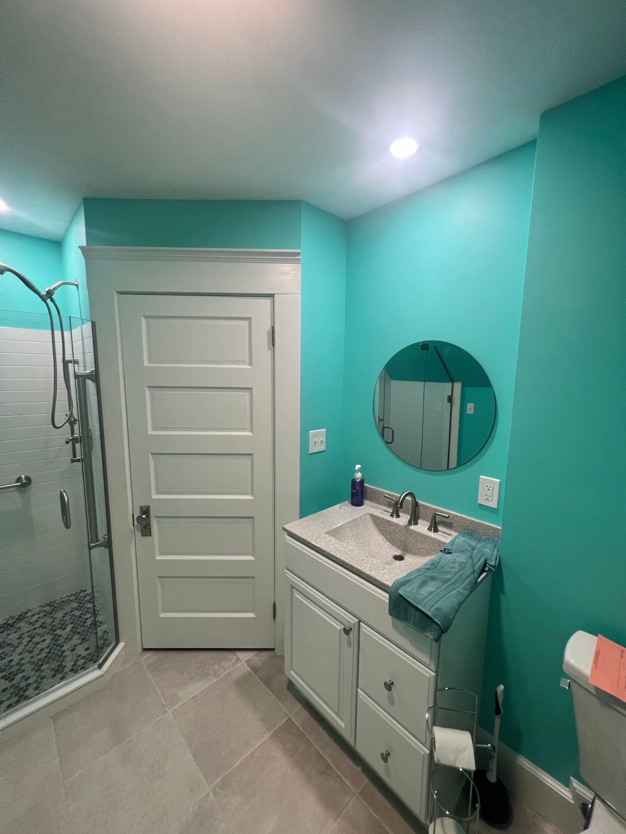 Bathroom Remodel w/ Swanstone Shower Walls & Slipper Tub by Chagnon Building & Remodeling LLC