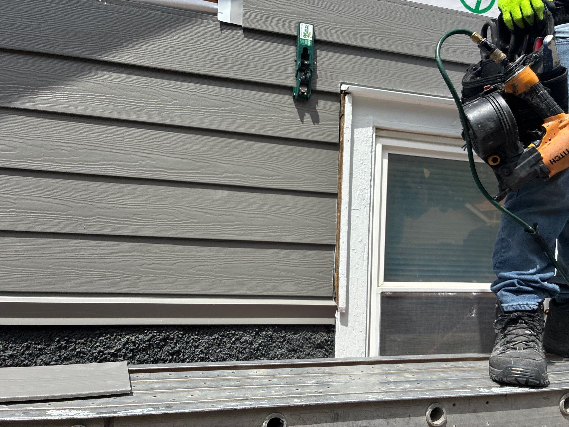 James Hardie Iron Gray Siding Replacement for Omaha Home by Carps Complete Exteriors 