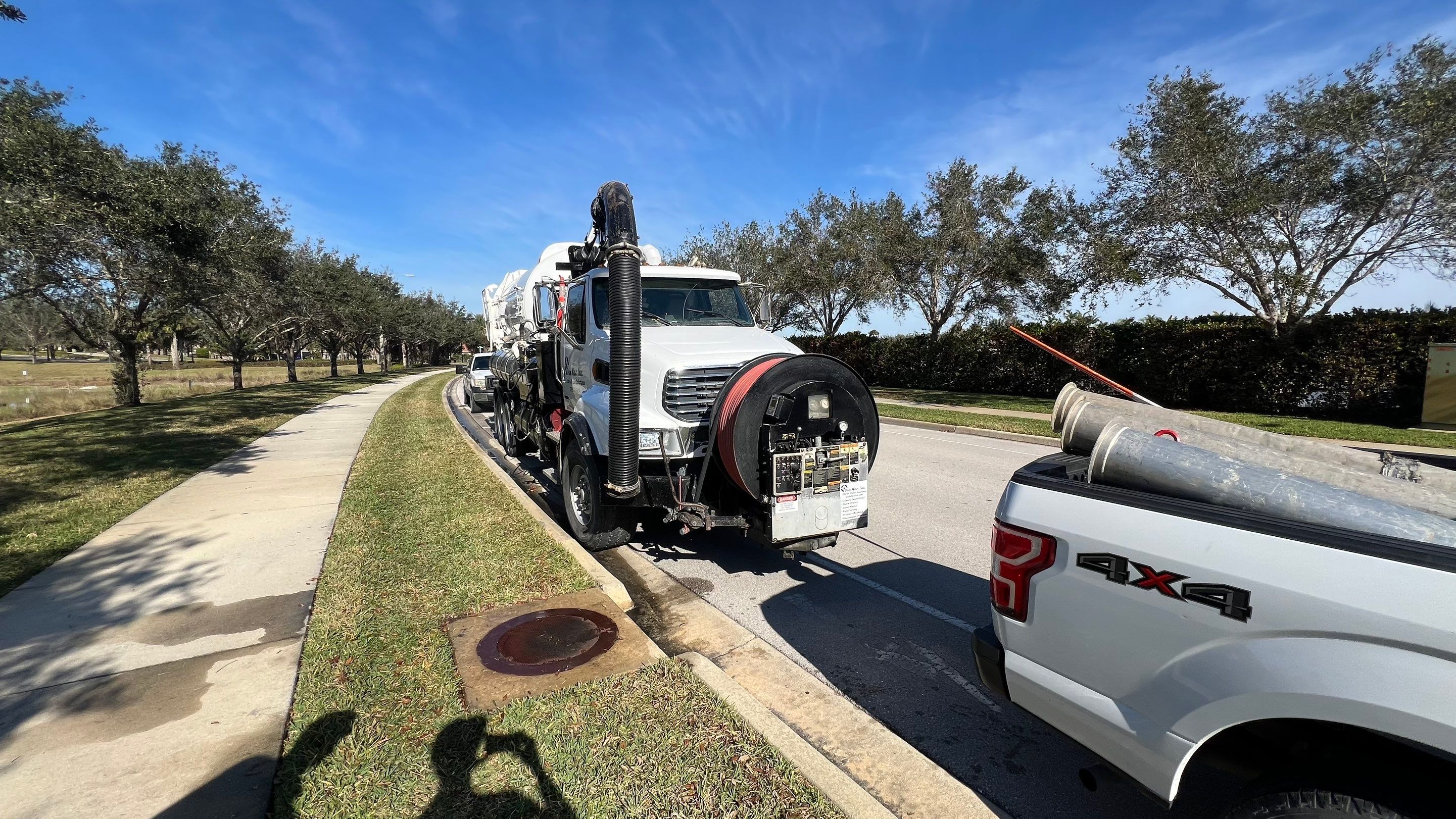Naples Association Catch Basin Cleaning using Vactor Truck by APS Power & Water