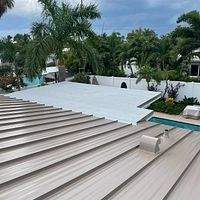 .032 Aluminum 1.5" Mechanical Seam Buckskin  by Total Roofing System The Metal Roof Experts