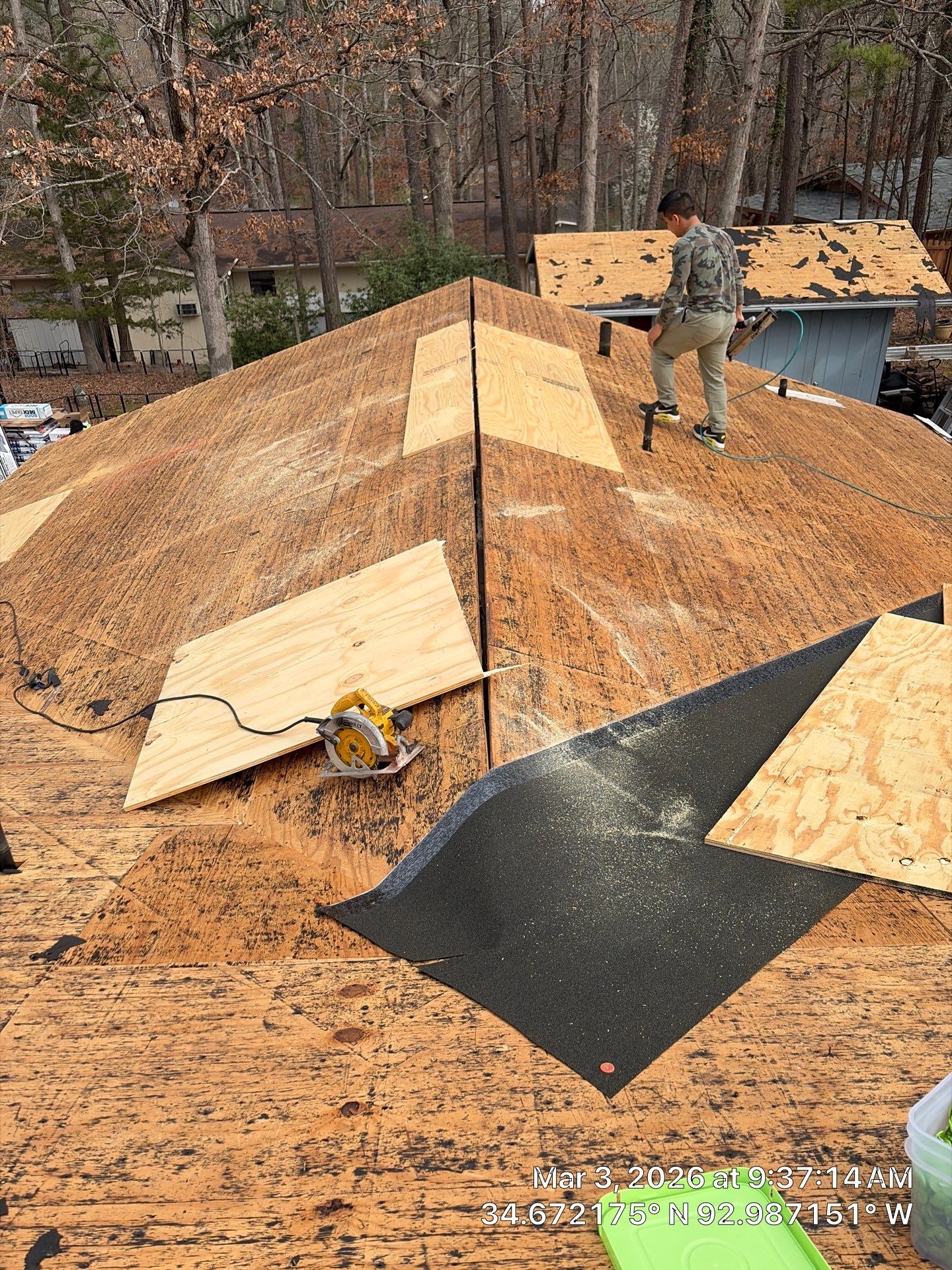 GAF Timberline HDZ Shingle Roof Replacement in Hot Springs Village by Temple Roofing and Exteriors