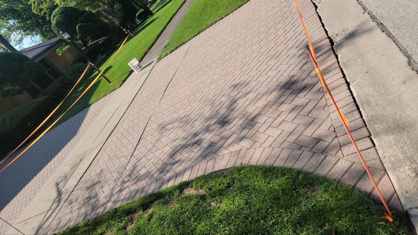 Brick paver clean, sand and seal.  using Surebond SB-1300 by Northern Power Washing LLC.