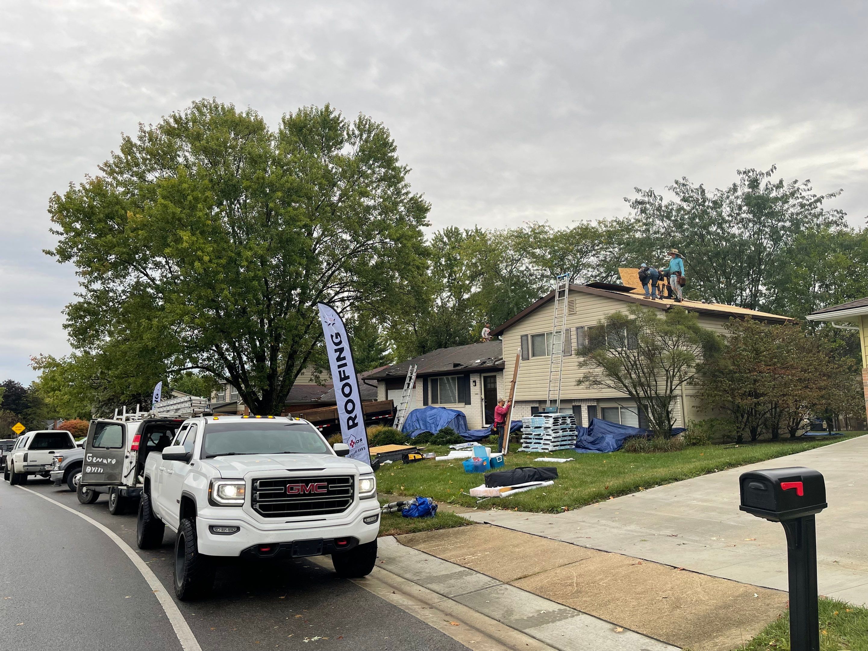 Residential Roofing Installation using IKO dimensional shingles by SOS Home Ohio 