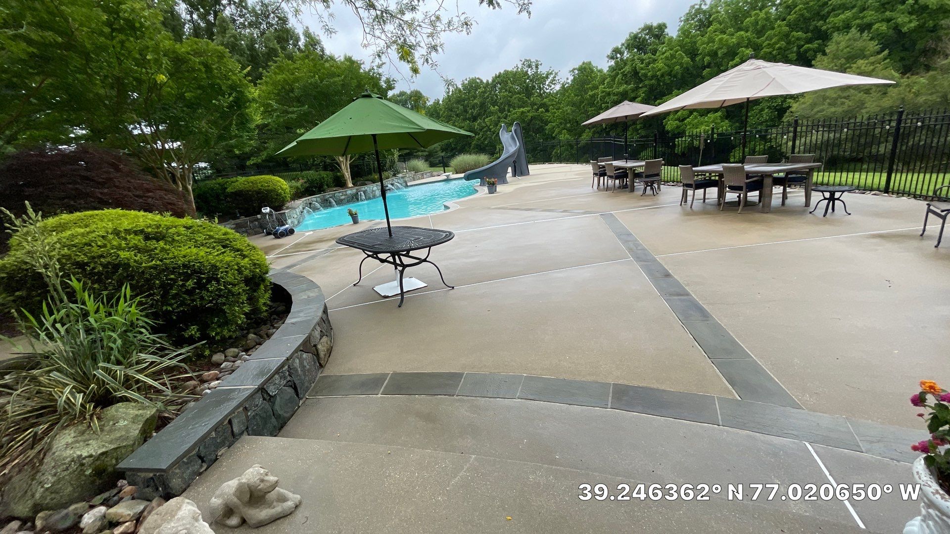 Concrete Pool Deck and Stone Paver Patio Cleaning in Glenelg by Baltimore Pressure Washers Inc.