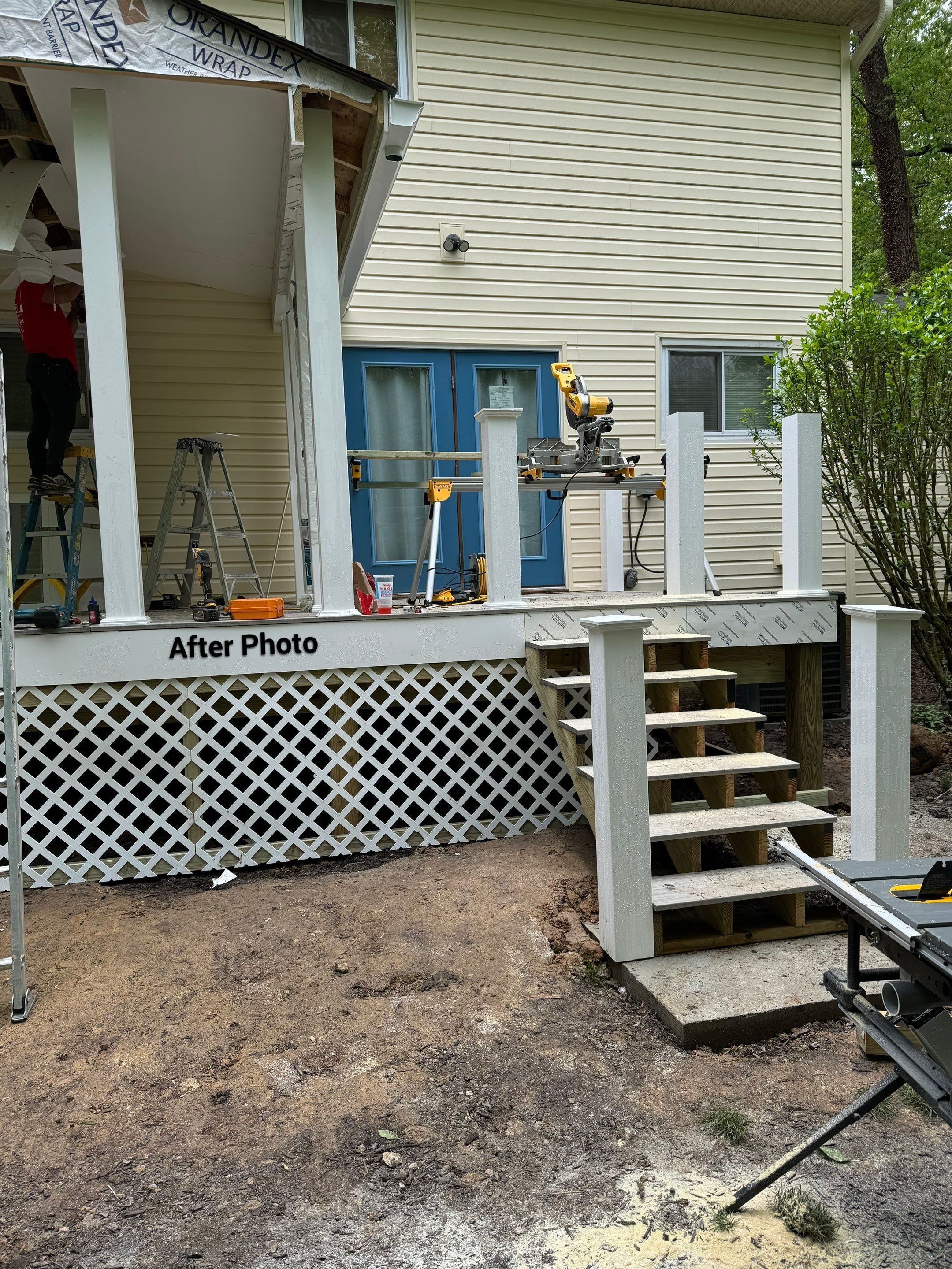New Screen in cover porch  by Alpha Design Services