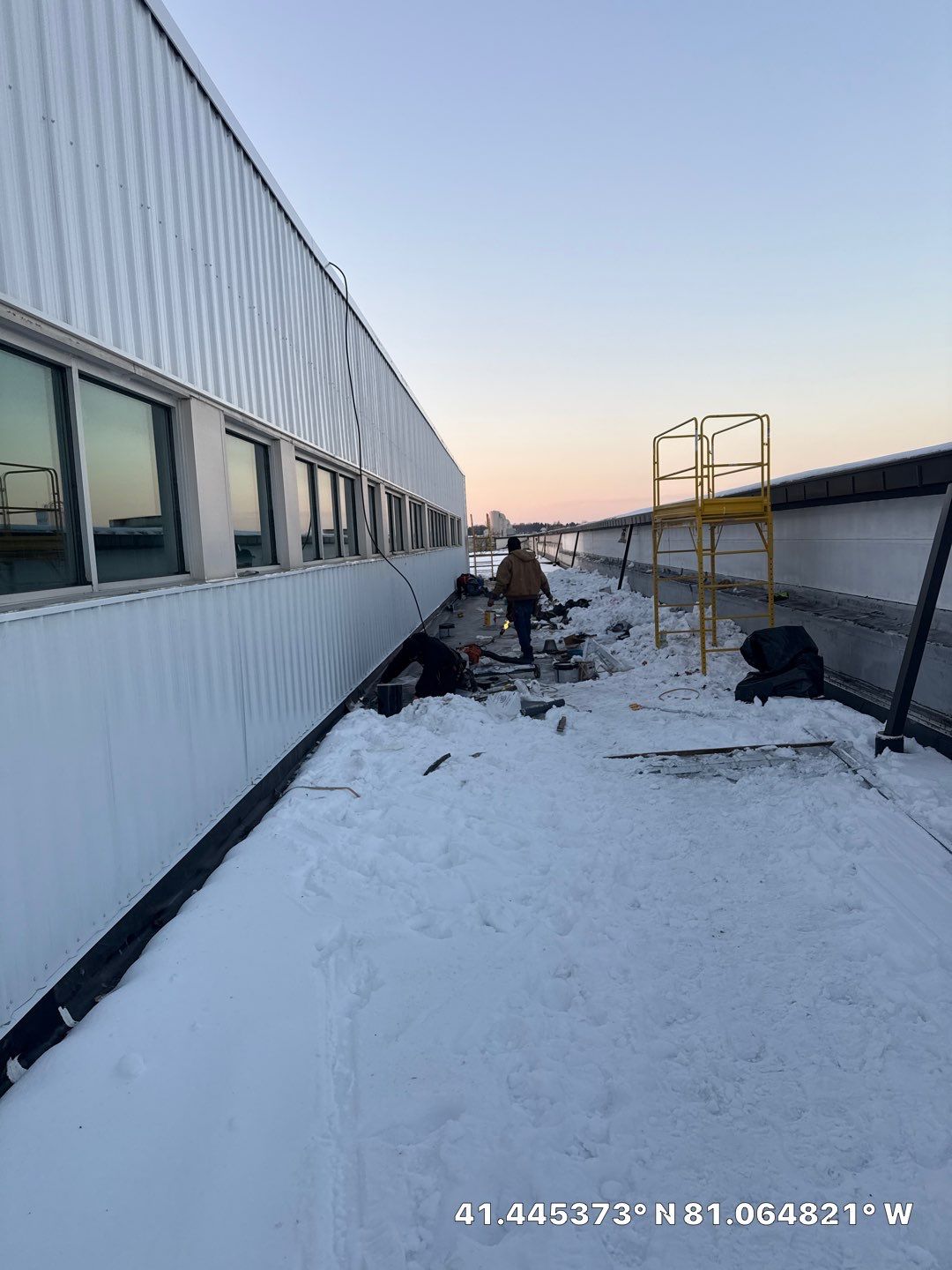Edge metal and Siding replacement by Commercial Roofing and Coating Systems